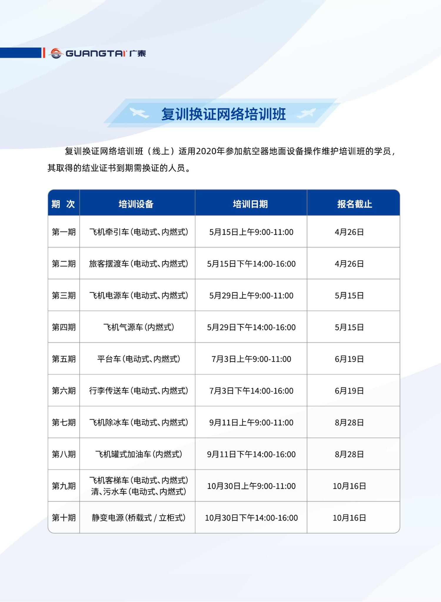 威海pg电子2024年航空器地面设备操作维护培训班计划_05.jpg